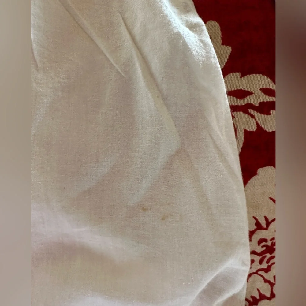 Dress Barn  cream xl  boho cotton‎ blouse with lace bodice. Victorian vibe. EUC - Picture 9 of 10